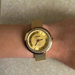 Stainless steel watch with Swarovski crystals